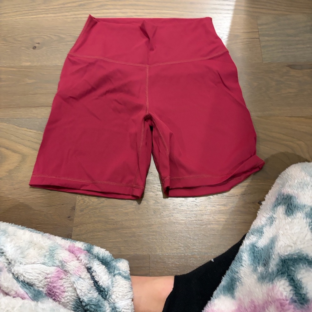 CRZ YOGA Women's Red Bike Shorts